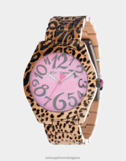 betsey time lover часовник леопардBetsey Johnson Жени бижута B002P344