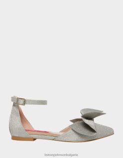 благороден среброBetsey Johnson деца обувки B002P32