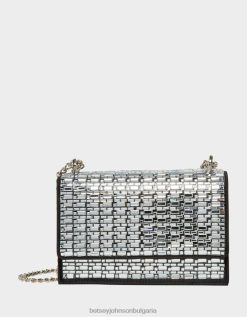 блясък на конвертируема чанта с капак черенBetsey Johnson Жени аксесоари B002P256