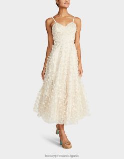 красива макси рокля на пеперуда сметанаBetsey Johnson Жени облекло B002P273