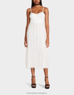 миди рокля с корсет на градински вибрации бял мултиBetsey Johnson Жени облекло B002P281