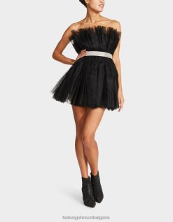 мини рокля от тюл showstopper черенBetsey Johnson Жени облекло B002P289