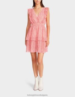 мини рокля от шифон queen of hearts розовоBetsey Johnson Жени облекло B002P293