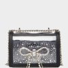 прозрачна конвертируема чанта с панделка от кристали черенBetsey Johnson Жени аксесоари B002P238