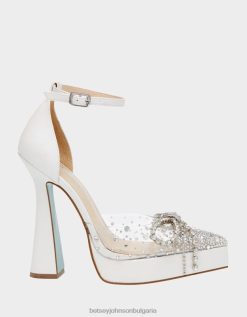 Шер бялоBetsey Johnson Жени обувки B002P83