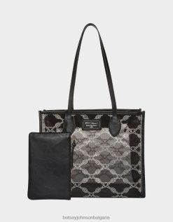 glam mesh stone tote черенBetsey Johnson Жени аксесоари B002P253