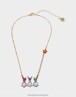 hunny bunny bar къса висулка мултиBetsey Johnson Жени бижута B002P347