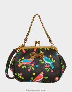 Lil' nugget kiss lock чанта черно мултиBetsey Johnson Жени аксесоари B002P251